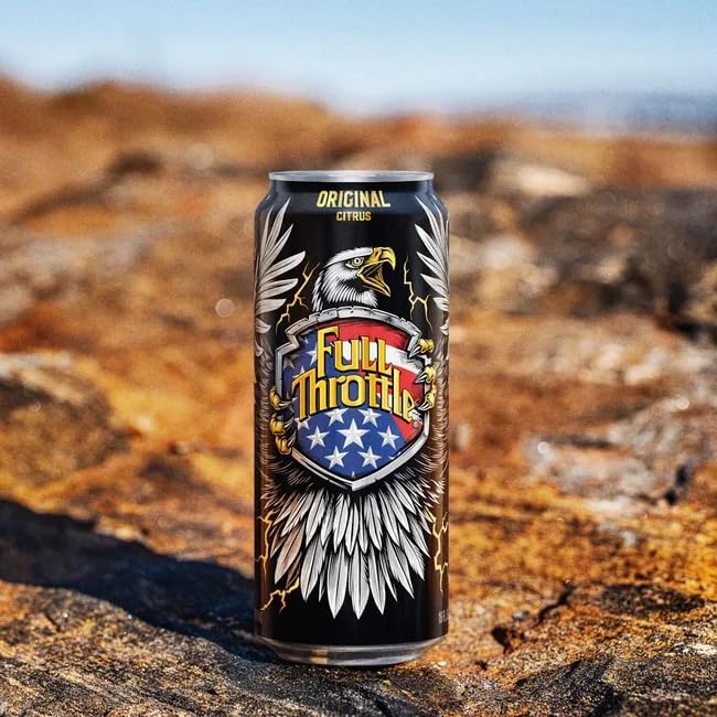Full Throttle Energy Drink - Original Citrus | 16 Fl Oz Cans (Pack of 12)