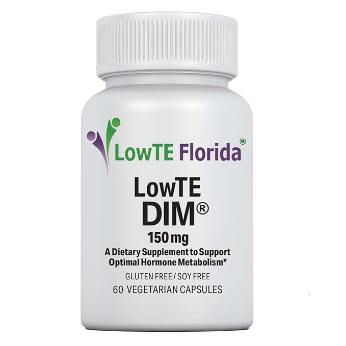 LowTE Florida DIM (150 mg) – Estrogen Balance &amp Hormone Support Supplement for Women Ages 60+ | Detox Cleanse | Anti-Inflammatory | Non-GMO | Gluten-Free | Soy-Free