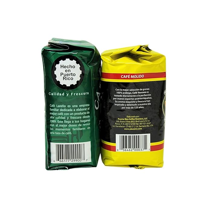 Best Seller's Puerto Rican Coffee Pack - 2 pk of Cafe Yaucono 14oz &amp 2 pk of Cafe Lareño 14oz