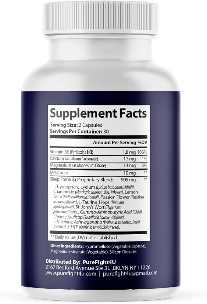 Sleep Guard Plus Promotes Relaxation &amp Restful Sleep Natural Sleep Support Supplement | Dietary Supplement - 2 Bottles