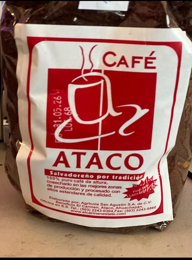 Cafe Ataco Classic Ground Coffee Premium Salvadoran Medium Roast Single Origin Arabica Blend 24oz 2 pride pack