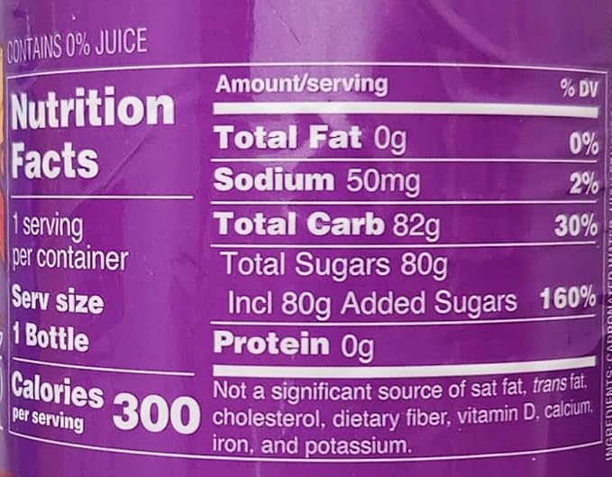Fruit Flavored Sparkling Soda Pop Soft Drink 20oz Plastic Bottles (4 pack Red Fruit Punch)