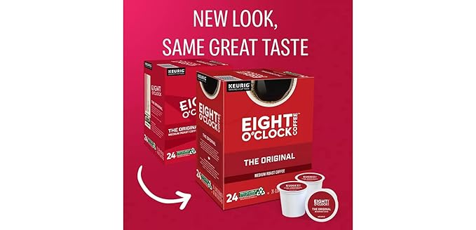 Eight O'Clock Original Blend Single Serve K-Cups for Keurig Brewers 24 Count (Pack of 2)