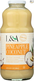 L&ampA Coconut Pineapple Juice 32-Ounce (Pack of 6)