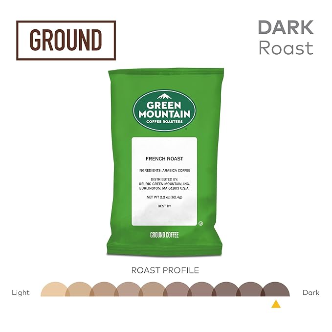 Green Mountain Coffee Roasters French Roast Keurig Fractional Packs 50 Count 2.2 oz.