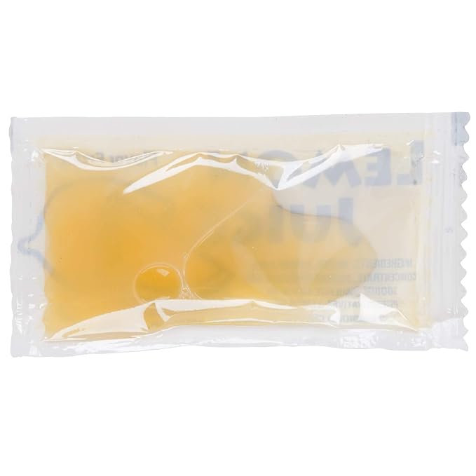 BWS Lemon Juice 4 Gram Portion Packets Case of 200