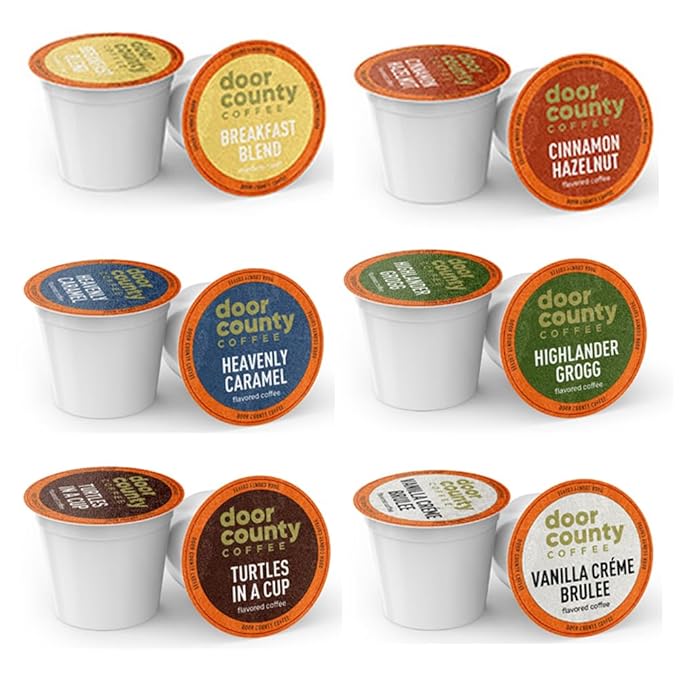 Door County Coffee - Single-Serve Cups for Keurig Brewers - Variety Pack (60 count)