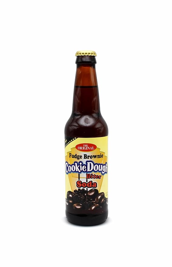 Generic Rocket Fizz Cookie Dough Soda Variety Pack| 12 Pack of 4 Unique Flavors of Soda Pop with Real Cane Sugar | 12 oz Glass Bottles in a Mixed 12 Pack Sampler with Crazy Soda Pop Bottle Opener