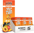 Nutritional Designs LPS Liquid Collagen &amp Whey Protein Supplement - Non-GMO Drink Sugar-Free - Promotes Healthy Skin &amp Hair for Men &amp Women Peach Mango Single Serve (50 Packets)