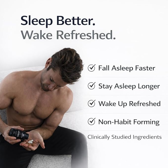 Centenarius Nutrition Sleep and Mood Formula with L-Theanine 5-HTP PharmaGABA + More for Sleep + Enhanced Mood &amp Stress Levels (60 Count)