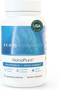 EcoNugenics HonoPure Magnolia Bark Extract – 98% Pure Honokiol Supplement Helps with Brain Function Sleep Aid Stress Relief &amp Overall Mood – Nootropic with GABA &amp Antioxidant Support – 30 Ca