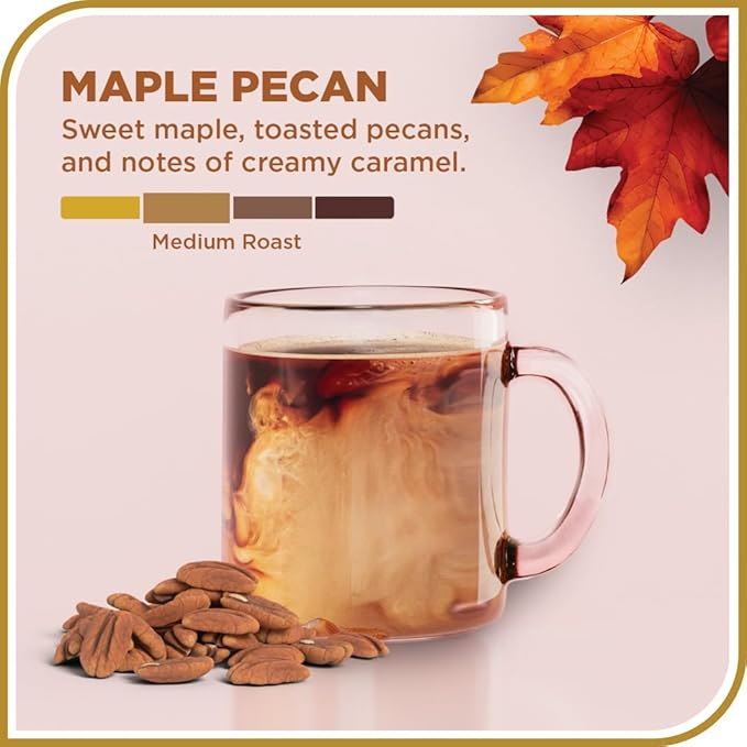 Don Francisco's Maple Pecan Ground Coffee Medium Roast – 100% Arabica Seasonal Flavored Coffee 3-Pack of 12 oz Bags
