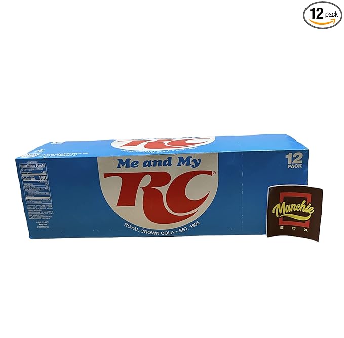 RC Royal Crown Cola Reserve - Munchie Box Stash - Cans or Bottles (Pack of (12) 12 Oz Cans)