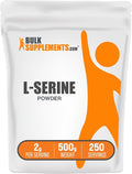 BulkSupplements.com L-Serine Powder - Serine Supplement Amino Acid Powder - Unflavored &amp Gluten Free 2g per Serving 500g (1.1 lbs) (Pack of 1)