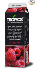 Tropics Raspberry Drink Mix 32 Ounce -- 12 per case.