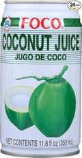Foco Juice Coconut 11.8-Ounce (24 Pack) ( Value Bulk Multi-pack)