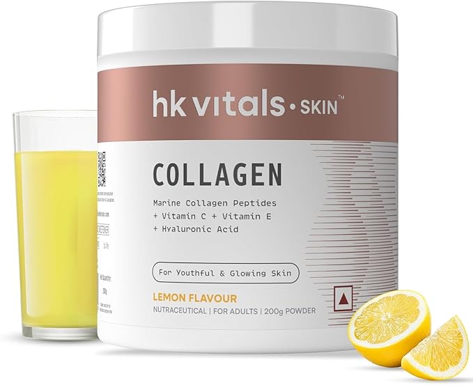 Skin Radiance Marine Collagen Supplement (Lemon 200g)|Vitamin C E Sodium Hyaluronate|for Healthy Skin Hair &amp Nails Powder 1 Count 25 Servings