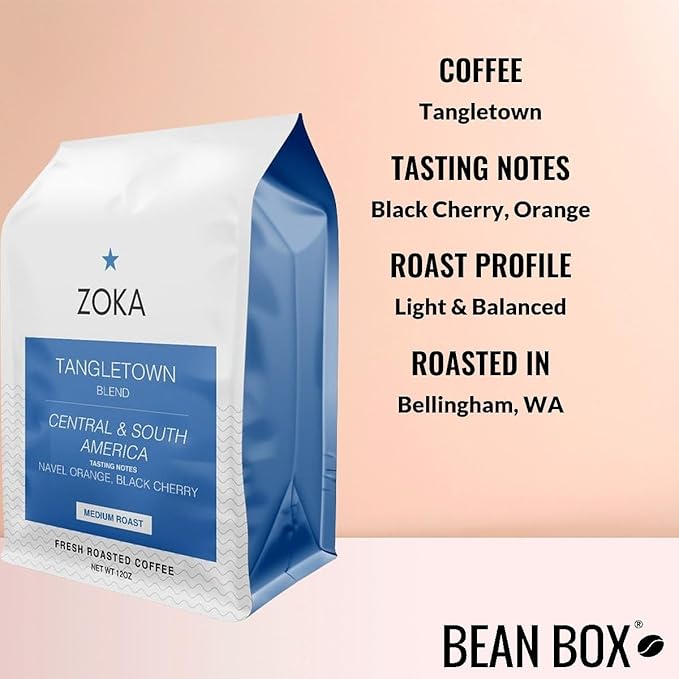 Tangletown - Roasted by Zoka Coffee - Whole Bean Coffee - 2 Pound Bag