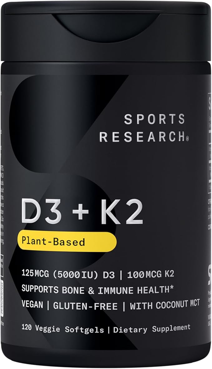 Sports Research® Multivitamins Pack - Collagen Peptides Type 1 &amp 3 Powder + Vitamin D3 + K2 5000IU + Omega-3 Fish Oil 1250