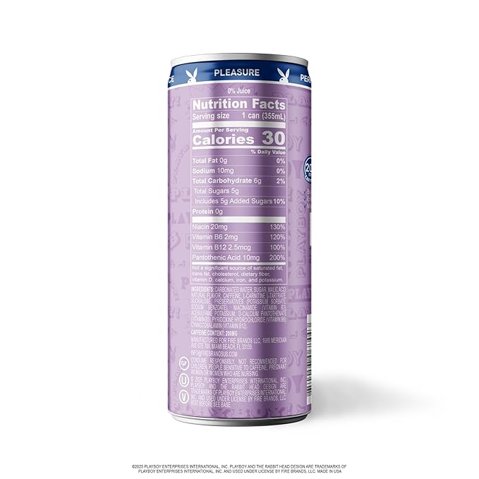 PLAYBOY Energy Drink – Naughty Berry (Wild Berry) – 12 Pack of 12oz Cans | Performance + Pleasure Energy | NextGen Lifestyle Drink