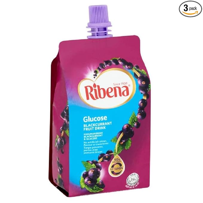 Malaysia Flavour Ribena Fruit Drink 330ml (Blackcurrant &amp Glucose 3 Count)