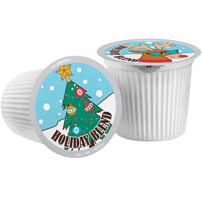 Maud's Holiday Blend Coffee Pods 40 ct Medium Roast Coffee in Single Serve Pods – 100% Arabica Coffee Compatible with Keurig K Cups Maker