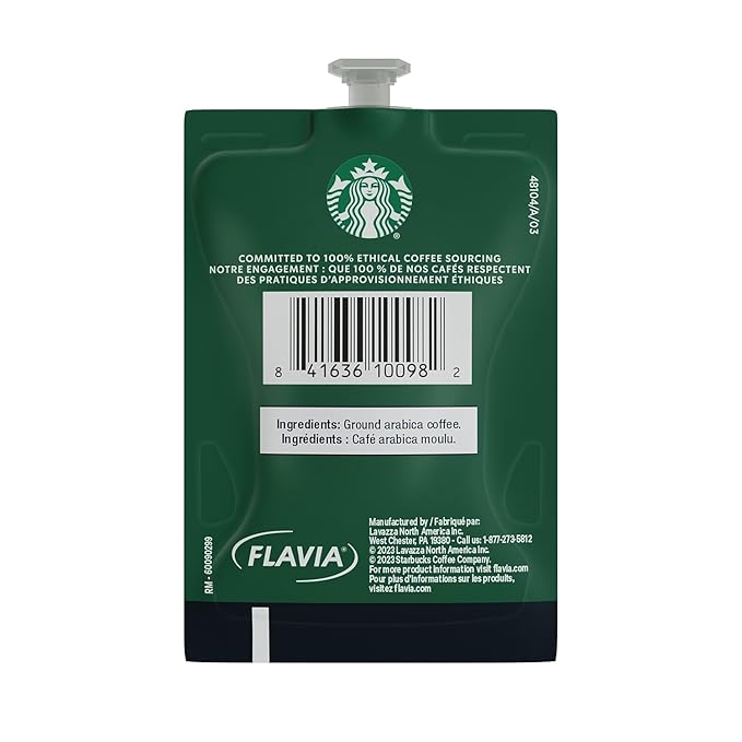 FLAVIA Starbucks Caffe Verona Coffee Freshpacks .32 oz. 80/Carton (MDR10098) (SX03)