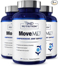 1MD Nutrition MoveMD - Joint Health Supplement - Doctor Formulated | with Collagen Astaxanthin and More | 30 Capsules (3-Pack)