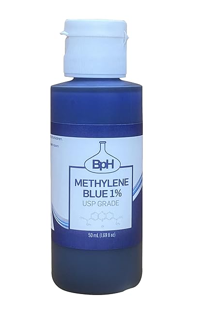 Methylene Blue 1% USP Grade 50 mL (1.69 fl oz) 3rd Party Tested for Academic and Analytical Applications