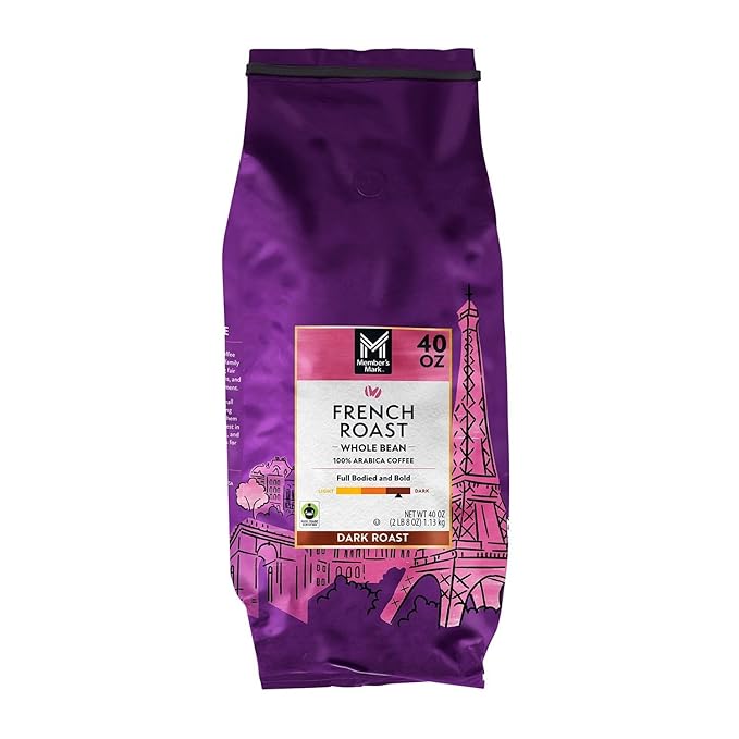 Member's Mark French Roast Whole Bean Coffee- 40 Ounce (2 Pack)