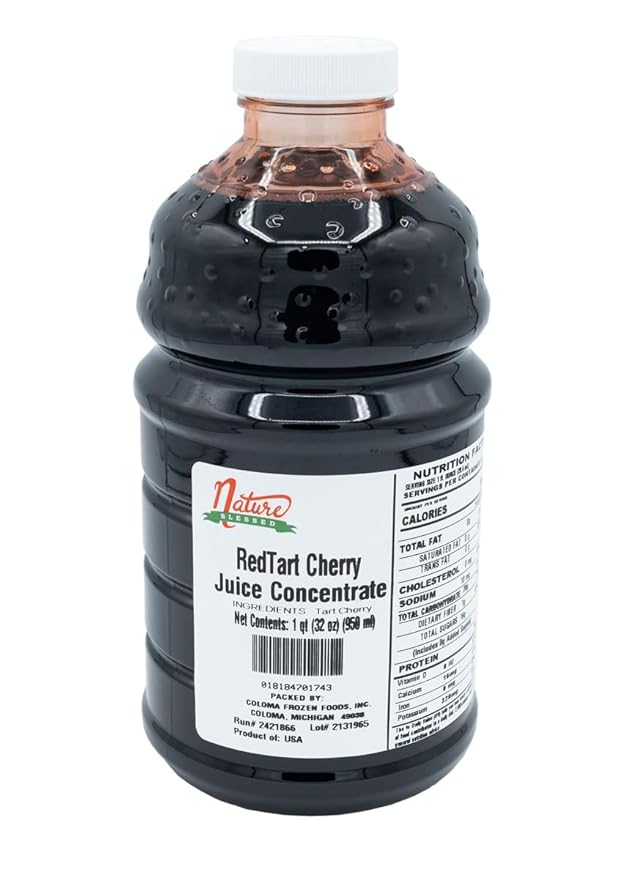 Nature Blessed 100% Pure Tart Cherry Concentrate - 1 Quart (1/32 fl oz bottle) Applications: Home Wine Making Brewing Distilling Smoothies Jelly