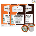 Fresh Roasted Coffee Organic Dark Mexican | Mold &amp Myco 3rd Party Tested USDA Organic Kosher | Dark Roast 72 Pods for K Cup Brewers