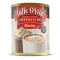 Caffe D'Vita Mocha Cappuccino - Instant Powder Coffee Mix Gluten Free No Cholesterol No Hydrogenated Oils No Trans Fat 99% Caffeine Free - 1 Lb Can