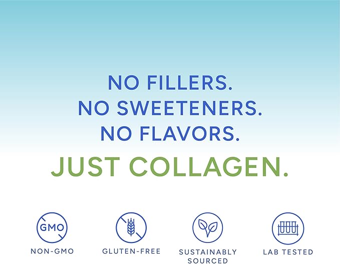 Hydrolyzed Marine Collagen Peptides - Made with Nippi Peptide® from Japan 10g Type I Collagen Per Serving Supports Skin Hair Joint and Bone Health Lab Tested - 30 Serving Jar