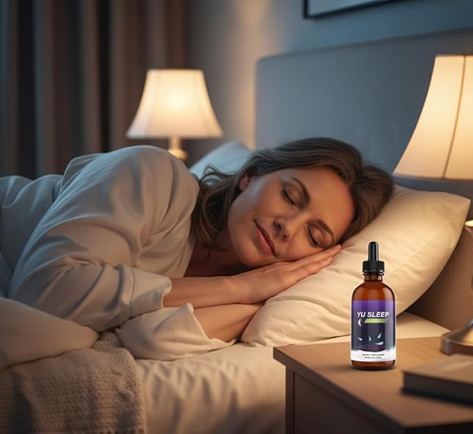 YuSleep – Natural Sleep Drops with Tart Cherry GABA &amp 5-HTP – Helps Reduce 3 A.M. Wake-Ups Calm a Racing Mind &amp Support Deep Restorative Sleep – Gentle 0.9 mg Melatonin – 2 oz / 60 ml
