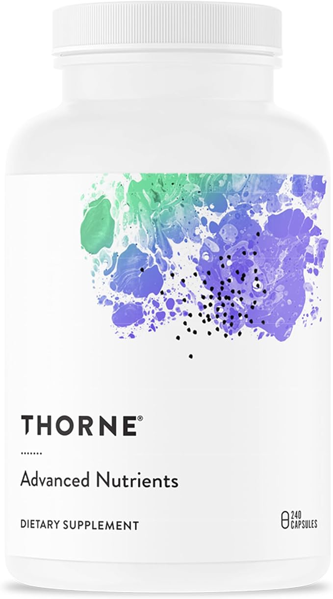 THORNE - Advanced Nutrients - Daily Multi-Vitamin &amp Mineral Supplement with Nicotinamide Riboside &amp Resveratrol - NAD Supplement - Third-Party Certified - Gluten Dairy &amp Soy-Free - 240 Ca