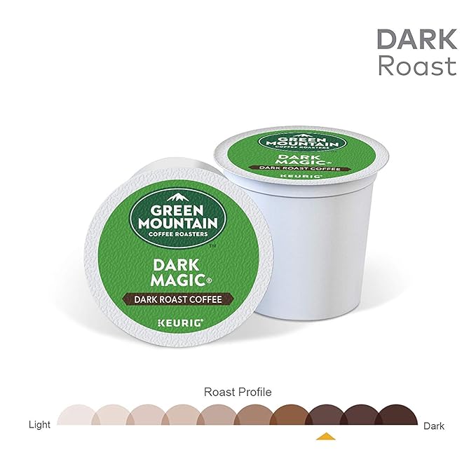 Green Mountain Coffee Roasters Dark Magic Keurig Single-Serve K-Cup Pods Dark Roast Coffee 144 Count