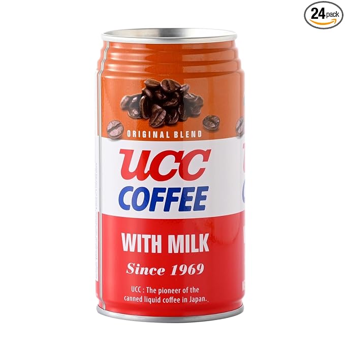 UCC Original Blend Coffee With Milk Ready To Drink Coffee Imported from Japan 11.3 oz (Pack of 24)