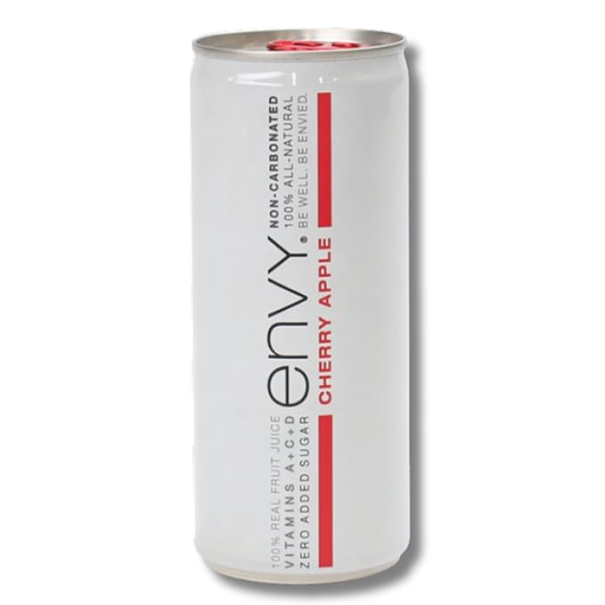 Envy Non-Carbonated 100% Fruit Juice Cherry Apple 8 oz (Case of 24)