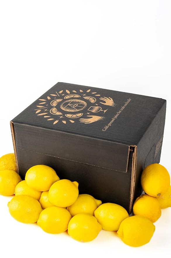 Twisted Alchemy Cold Pressed Fresh Juice For Craft Cocktails - All Natural Hand Squeezed Juice Cocktail Mixer - (Lemon Juice 10L Bag In Box) - No Sugar Added Preservative Free Ships Cold Non-GMO