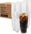 Karat [52oz - 300ct PP Plastic Cold Disposable Plastic Cups - BPA-Free 117mm Diameter Drinking Cups for Cold Beverages Iced Coffee Water Ideal for Parties and Events