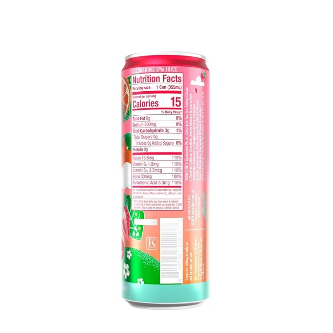 New Alani Energy Drinks Strawberry Sunrise Watermelon Wave Cherry Slush Flavors Variety Pack Sugar-Free Low-Calorie Energy Boost Drink 12 fl oz (Pack of 6)