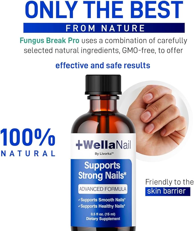 WellaNail Drops - Official Wella Nail Advanced Liquid Drop Supplement - Maximum Strength All Natural WellaNail Premium Support for Overall Health &amp Wellness Reviews 1 Bottle for 1 Month