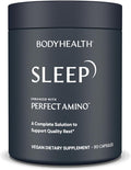 BodyHealth Sleep Sleep Aid and Supplement for Adults with 3 mg Melatonin Non-Habit Forming Pills Enhanced with PerfectAmino - 90 Capsules