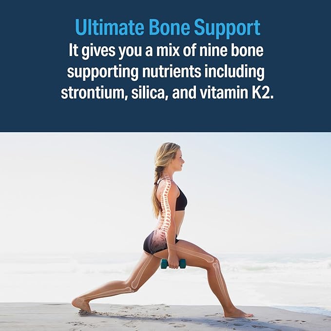Advanced Bionutritionals – Ultimate Bone Support Supplement Strontium Silica Vitamin K2 and D3 Support Bone Health Bone Strength Non GMO Gluten Free Dairy Free Soy Free Vegan (60 Tablets)