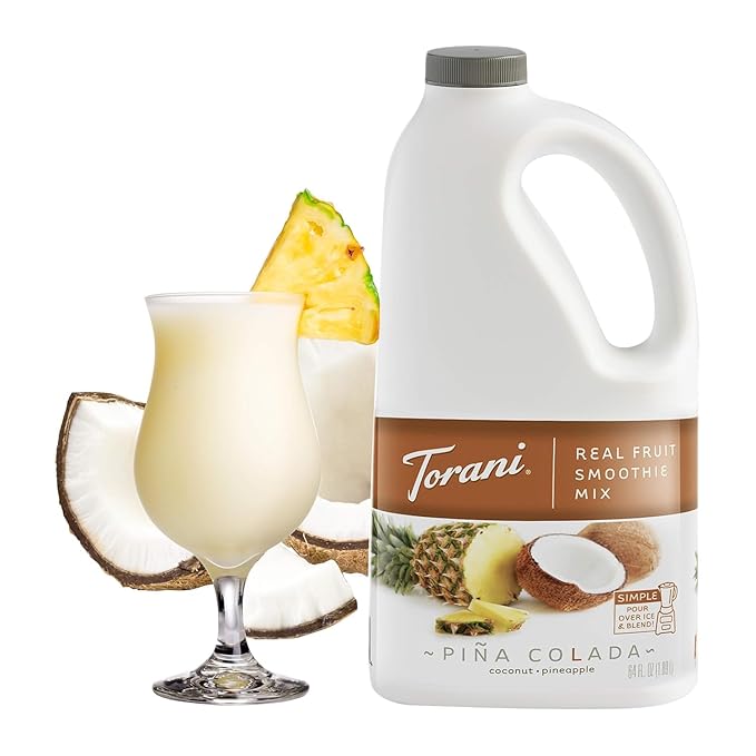Torani Real Fruit Smoothie Mix Pina Colada 64 Ounce