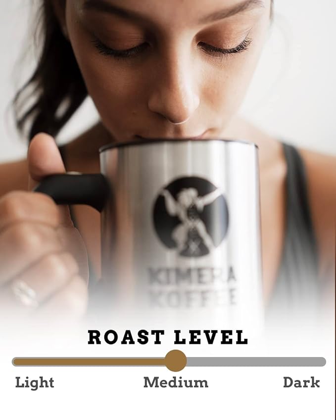Kimera Koffee Original Blend - Organic Medium Roast Ground Coffee Vitamin-Infused with Taurine Alpha GPC DMAE L-Theanine for Cognitive Support &amp Athletic Performance 12oz