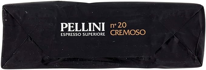 Pellini: Cremoso (Creamy) Roasted Ground Coffee for Espresso Machine 8.8 Ounce (250gr) Packages (Pack of 4) [ Italian Import ]