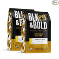 BLK &amp Bold Ground Coffee Brighter Days Light Roast 100% Arabica Coffee Fruity Toffee Flavor Notes Fresh Ground Coffee for Drip Coffee Maker French Press &amp Coffee Pot 12 oz Bags (2 Pack)
