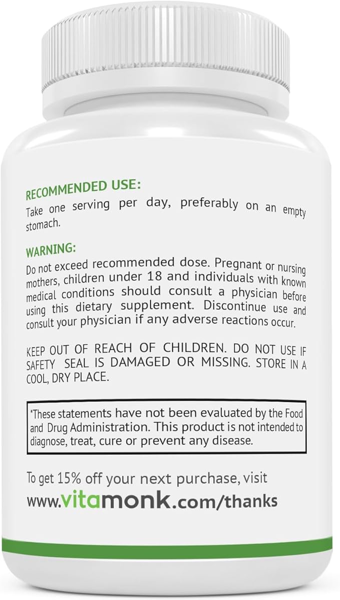 VitaMonk Sleep Blend and L-Theanine: Melatonin Free Sleep Aid &amp Relaxation Bundle